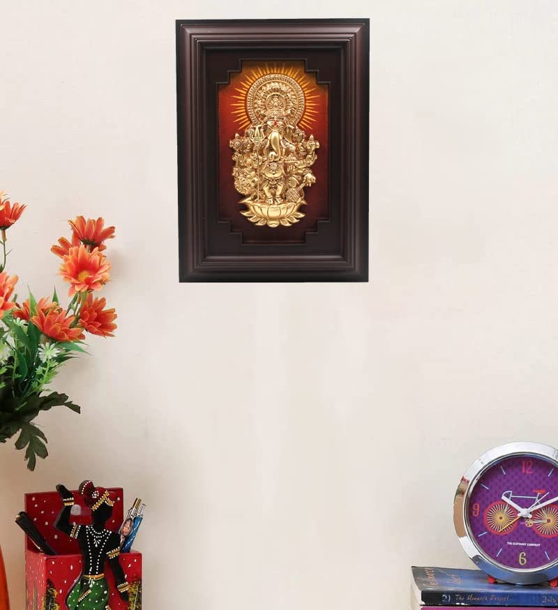 Shilpasree Shubha Drishti Ganapathy Wall Hanging, 10X14 Inches